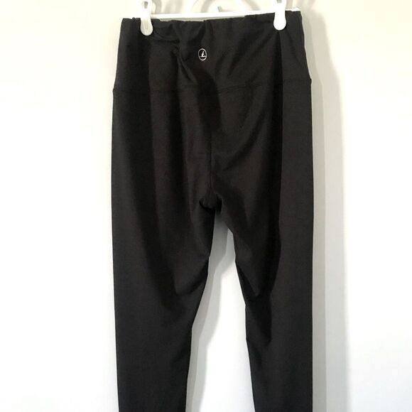 SHEIN Pants - SHEIN Women's Straight Leg Black Flat Front Slip On Elastic Waist Pants Size XL